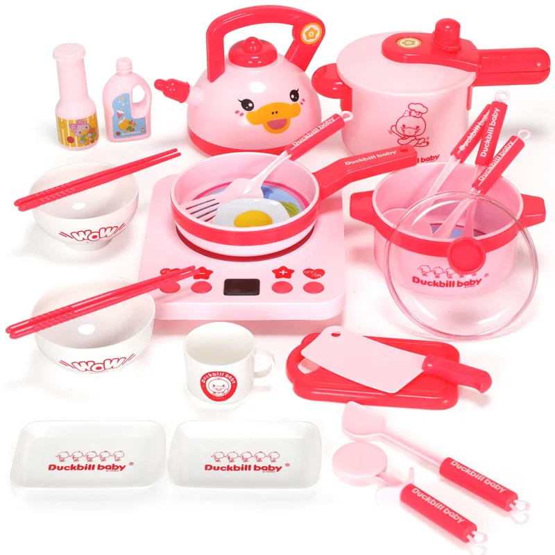 

Play House Toys Platypus Kitchen Tableware Set Electric Model Light Included Light Voice Multi--Combo Selectable