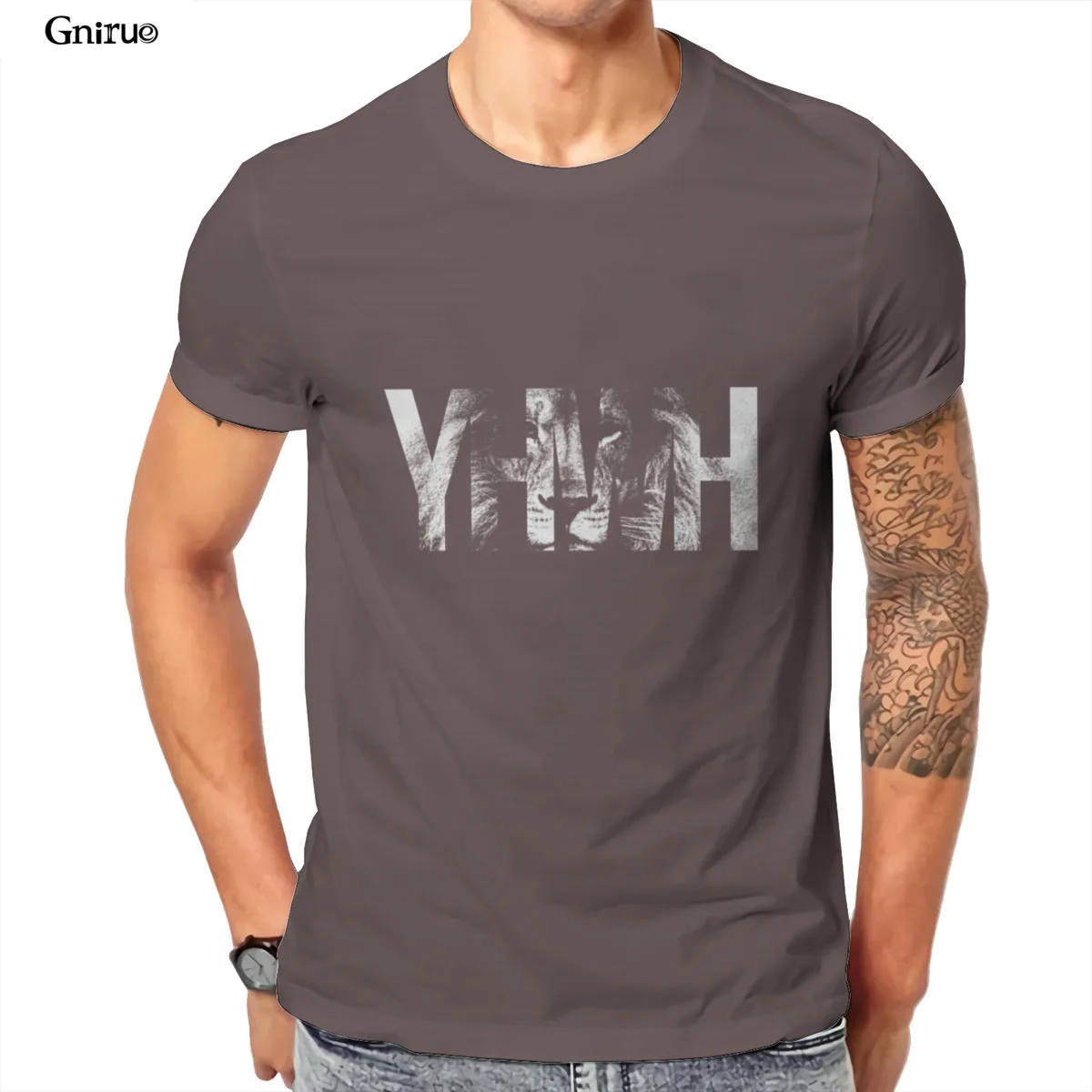 

Wholesale YHWH (Yahweh) Lion Mens T-Shirt Fashion Streetwear HipHop JapaneseStyle 103225