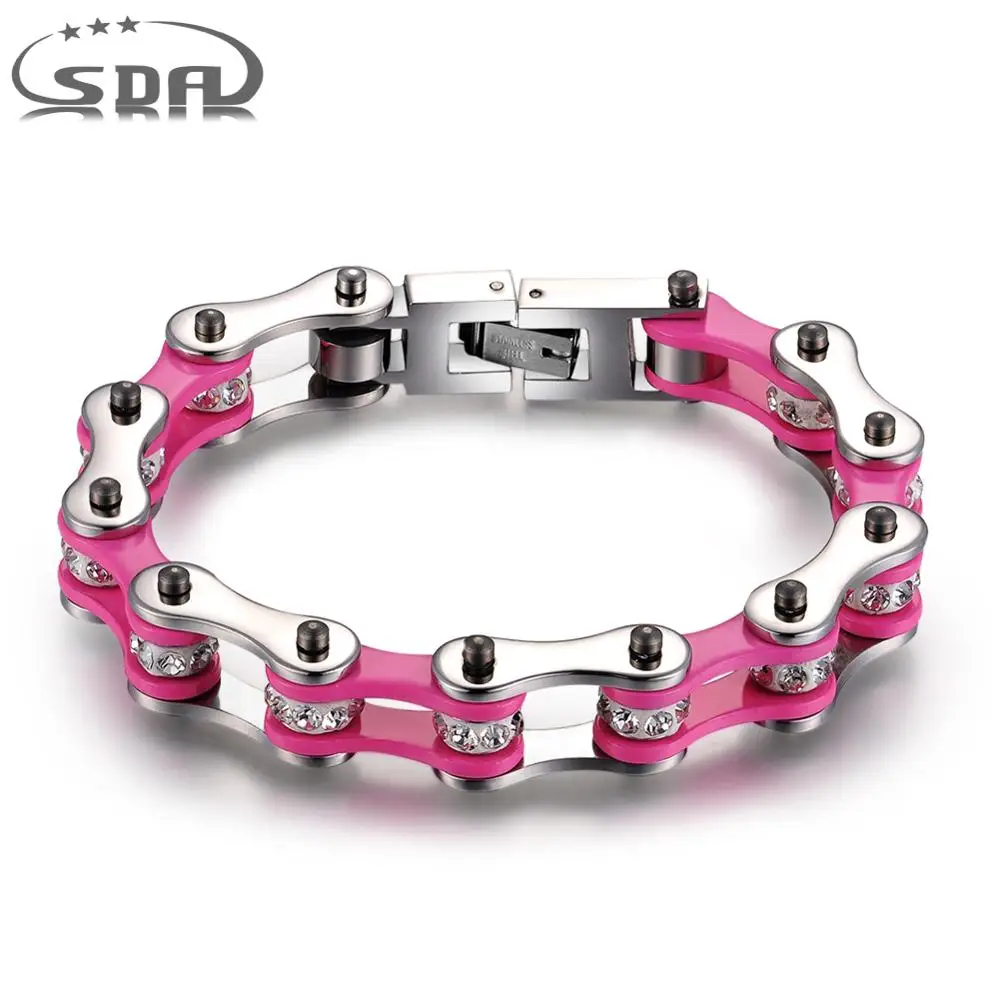 SDA Бесплатная доставка модная розовая мотоциклетная цепочка Femme ювелирное