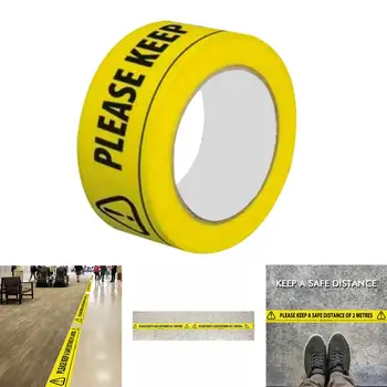 

Safety Tape 2m Metre Apart Social Safe Distancing Floor Tape Security Sticker Home Decoration Warning Tape 33 m x 48mm Hot Sale