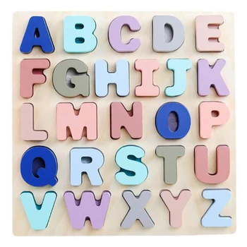 

Puzzle Math Toys Matching Shape Geometrys Letters Cognition Learning Early Education Toys For Children Educational Gifts