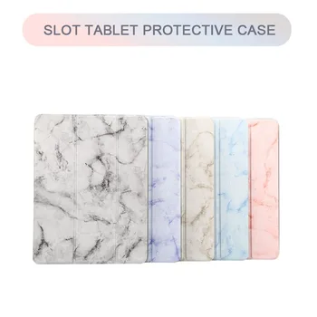 

For iPad pro 11PU Leather Marble Pattern Tablet Protection Case with Bracket Pen Slot Tablet Protective Case