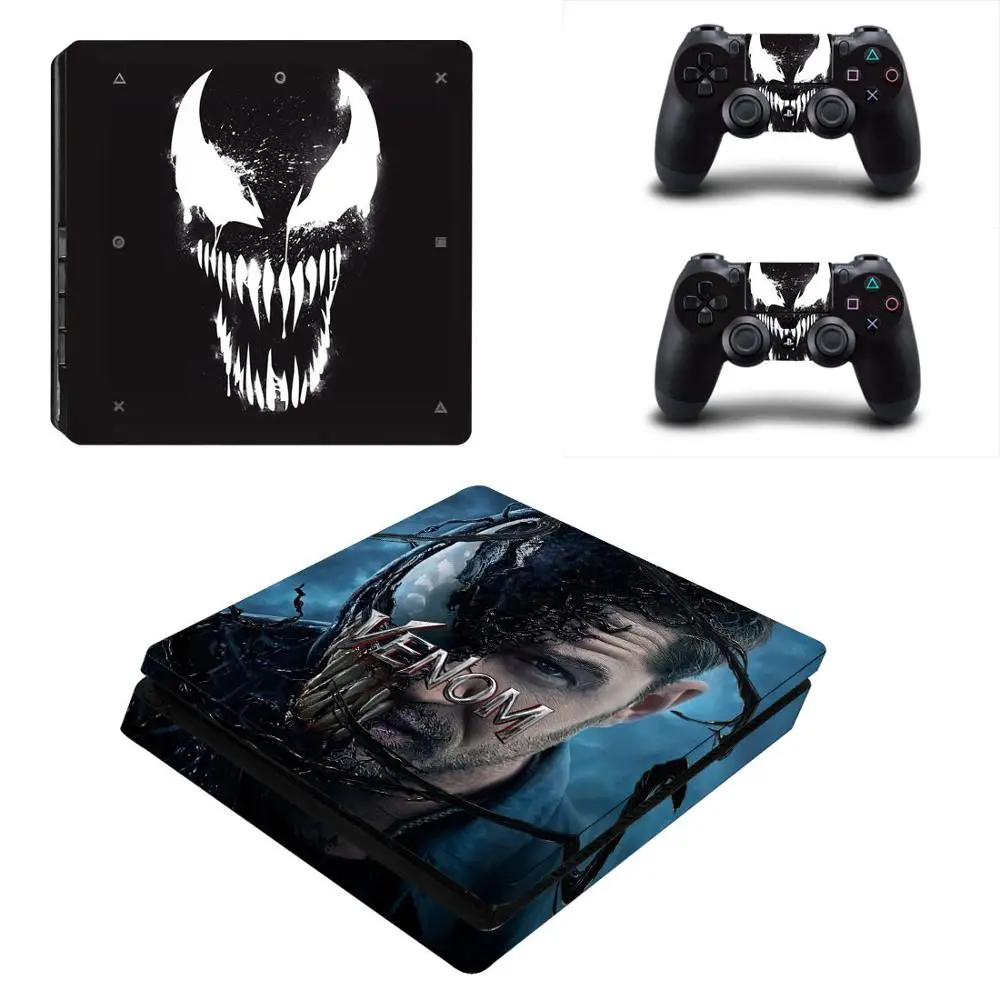 YSP4S-2756 Человек-паук против Веном PS4 тонкая наклейка Play station 4 кожа Наклейка для playstation 4 PS4 тонкая консоль и контроллер Кожа винил - Цвет: YSP4S-2756