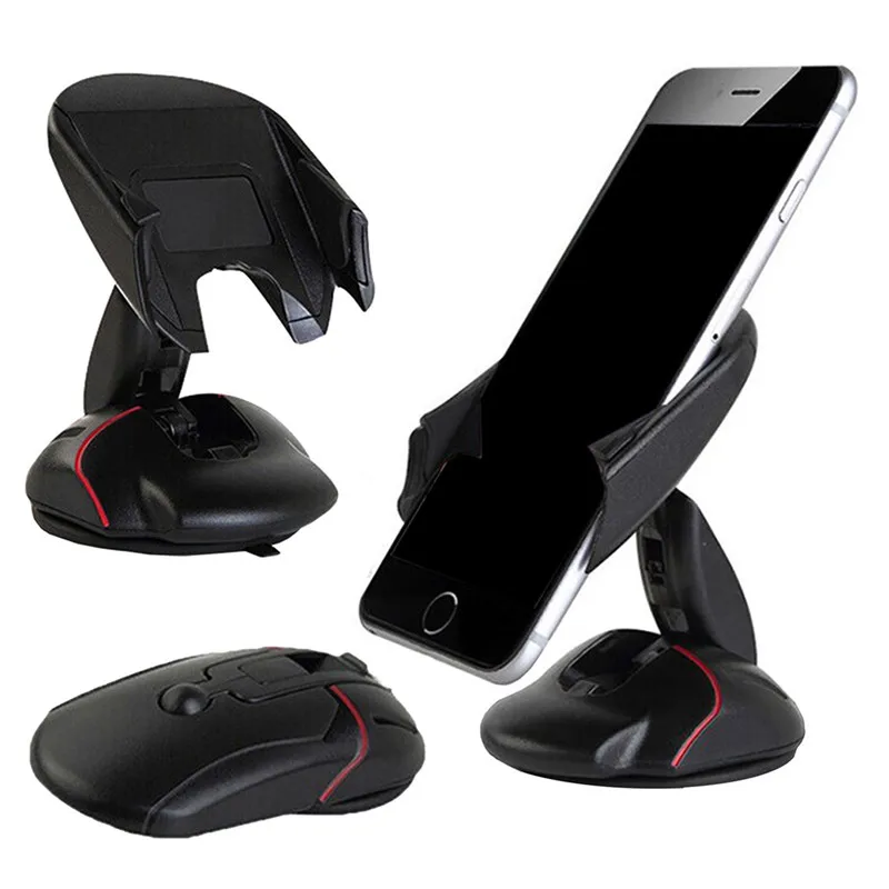 Degree Rotating Creative Mouse Design Car Mount Bracket Holder Stand Cradle For Cell Phone GPS MP4 360