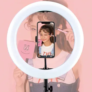 

16CM/6 Inch LED Selfie Ring Light Studio Photography Photo Ring Fill Light with Tripod for Smartphone Makeup for Live Stream