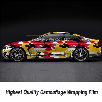 

Highest quality Non fading Camo Vinyl Wrap Roll Car Styling Sticker Camo Wrapping Film Foil for extravagant car
