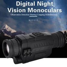 Инфракрасный цифровой Монокуляр ночного видения 5X камера видео 200 м Диапазон для наружного охоты кемпинга используется для фотографирования