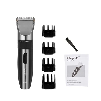 

Professional Electric Hair Clipper Rechargeable Beard Trimmer Men Hair Cutting Shaver Titanium Ceramic Blade Limit Comb Haircut