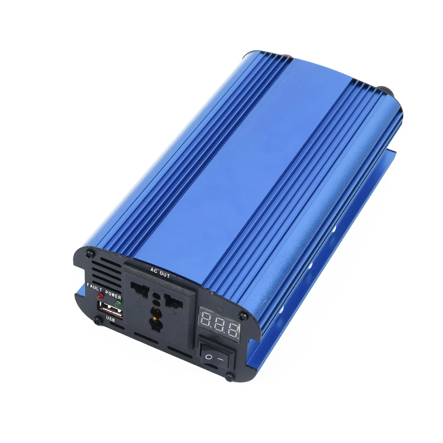 Blue Aluminum Alloy 12V 24V To DC 220V AC inverter 4000W Modified Sine Wave with cooling 2