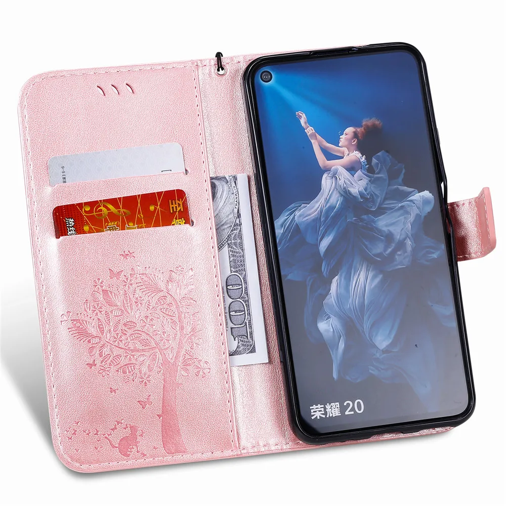 Кожаный чехол-книжка для huawei Honor 20 Pro, чехол-кошелек для huawei Honor 7X 8X 9X 8A 8C 10i 10 Lite, чехол для мобильного телефона