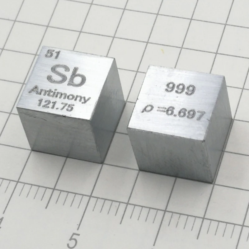 1 шт. чистый Stibonium металлический периодической таблицы куб Sb резные металлические