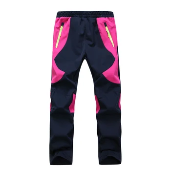 

Kids Winter Warm Sports Pants Soft Shell Trousers For Outdoor Hiking Camping