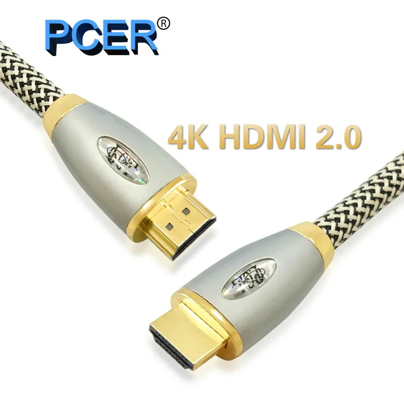 

PCER HDMI Cable 2.0 HDMI to HDMI HDR 4K 3D gold plated Splitter Switch PS4 Xiaomi TV Box Xbox 1M 2M 3M 5M 10M 15M 20M Cable HDMI