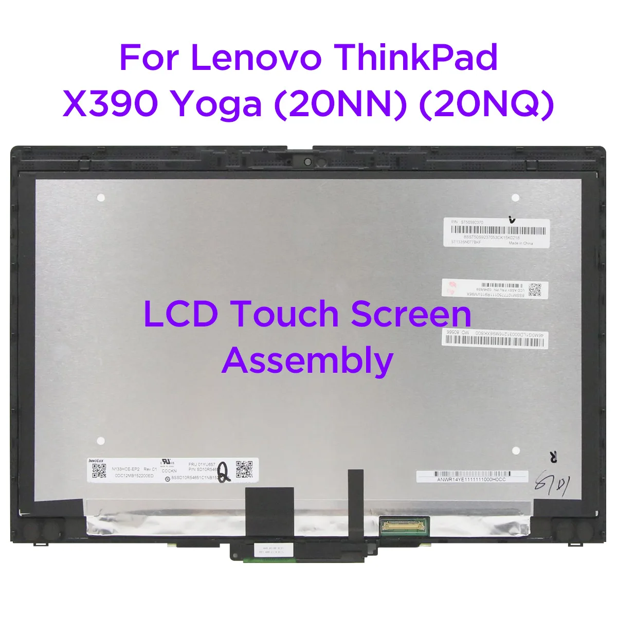 133LCDTouchScreenDigitizerAssemblyForLenovoThinkPadX390Yoga