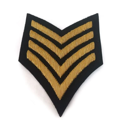 Высокое Качество Военные костюмы платье Epaulette ручная вышивка корабль головной убор моряка значок капитан флота рубашки значки - Цвет: Style 2