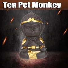 Китайский Фиолетовый Глиняный чайный набор кунг-фу чай домашнее животное Обезьяна Король для дома украшение для чайного подноса чайный поднос солнце статуи Укун скульптуры