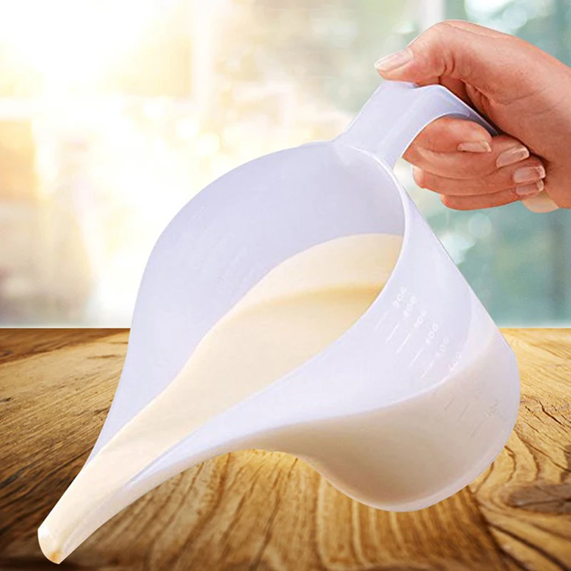 1000ML końcówka usta plastikowy dzbanek miarowy kubek z podziałką gotowanie kuchnia przybory piekarnicze 2 1000ML końcówka usta plastikowy dzbanek miarowy kubek z podziałką gotowanie kuchnia przybory piekarnicze 2