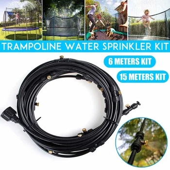 

6M/15M Trampoline Sprinkler Kit Misting Cooling System Kit For Outdoor Garden Patio Waterring Irrigation Line System