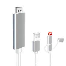 3 в 1 3 м HDTV кабель type C и Micro USB разъем Plug and Play Miracast кабель для Android телефона