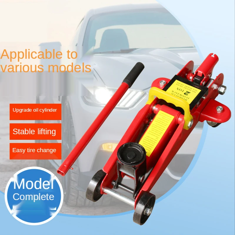 

2T Car Jack Horizontal Hydraulic Lift Trolley Jack Stand Car Tire Change Repair Tool Car Van Protective Pad Lift 135-300 mm