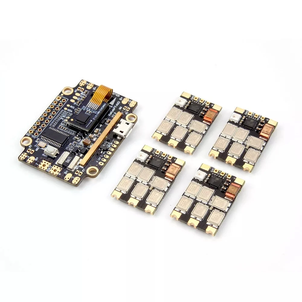 Стиль Holybro Kakute F7 AIO F7 Контроллер полета w/OSD BEC Датчик тока и 4 шт. 65A BLheli_32 Tekko32 F3 Металл ESC