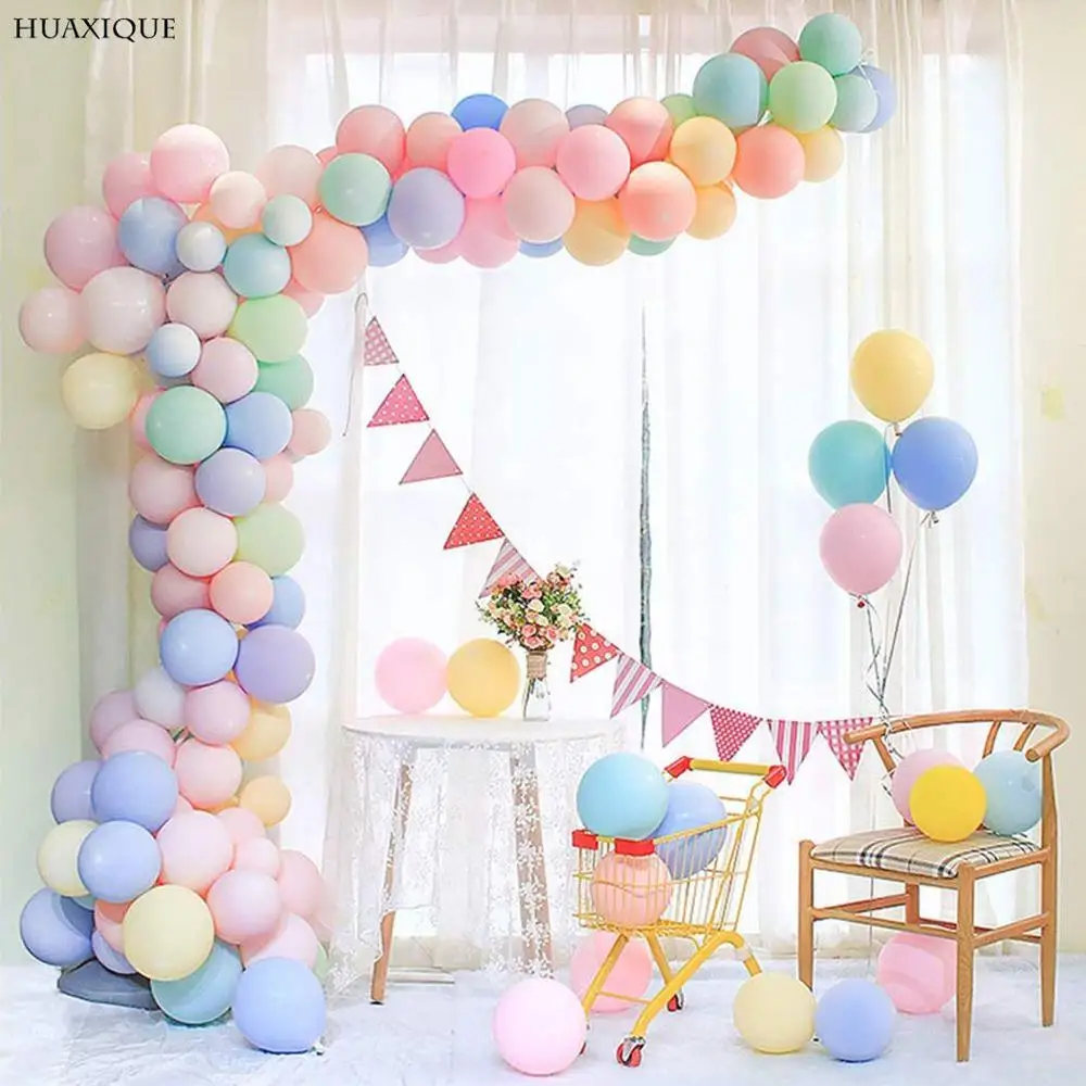 10/20/30pcs Macaron воздушных шаров из латекса пастельных и ярких Цвета Baby Shower Декор