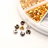 500pcs/Box 6 Colors 3mm Half Round Open Brass Crimp Beads Covers Knot Covers Beads End Tips for Jewelry Makings ► Photo 3/6