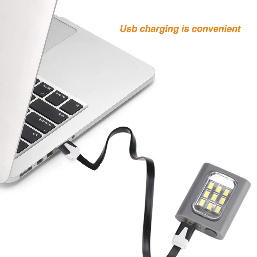 Led Беговая Безопасность Открытый USB Перезаряжаемый туристический фонарик Предупреждение водонепроницаемый ночной свет для бега