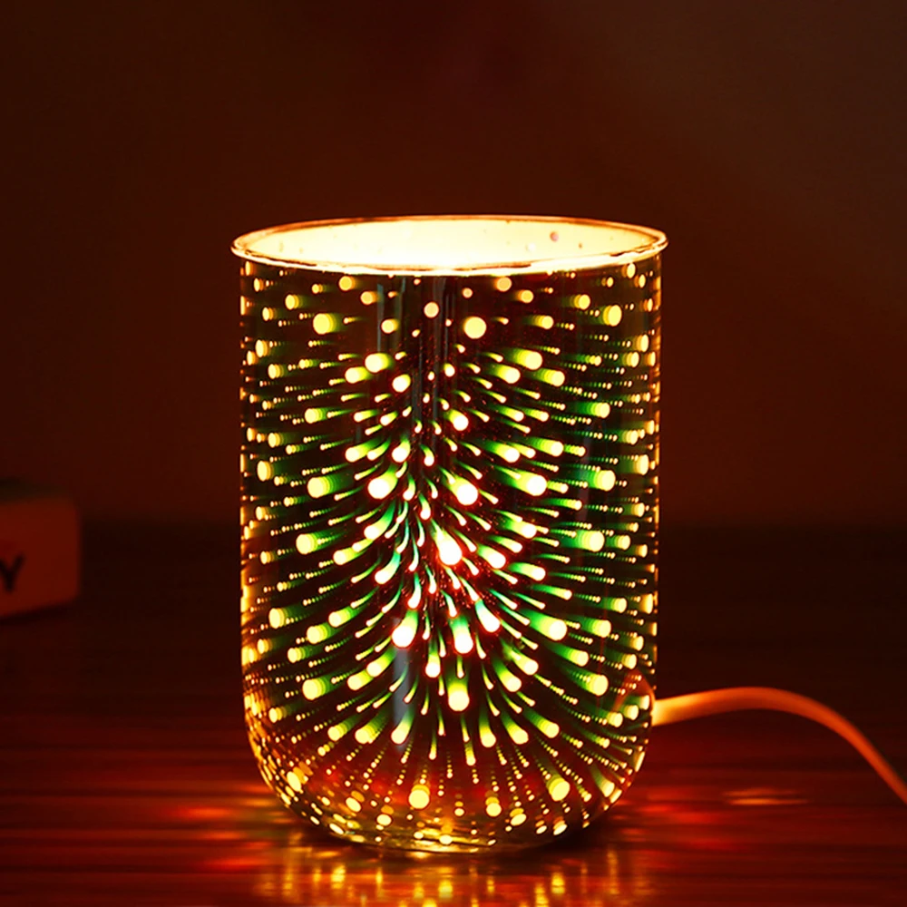 

Night Light 3D Firework Lamp Air Humidifier Aroma Oil Diffuser Mist Sprayer Aromatherapy Lamp for Home Decoration
