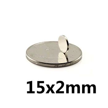 

10/20/50pcs 15x2 mm Super Strong Magnets 15mmx2mm Permanent Small Round Magnet 15x2mm Thin Neodymium Magnet Magnetic 15*2 mm