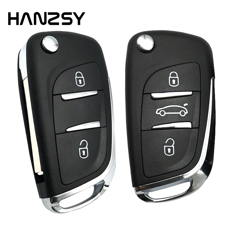 2/3 кнопки автомобильный Корпус ключа для peugeot 407 607 306 408 CITROEN C5 C3 C4 изменение складной флип ключ крышка чехол Брелок CE0523/CE0536