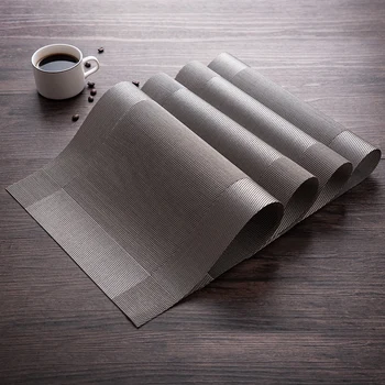 

Kitchen European Placemat Dining Table Mat Moisture Plastic Absorption Waterproof Pad Tapetes Para Mesa Daily Supplies JJ60CJ