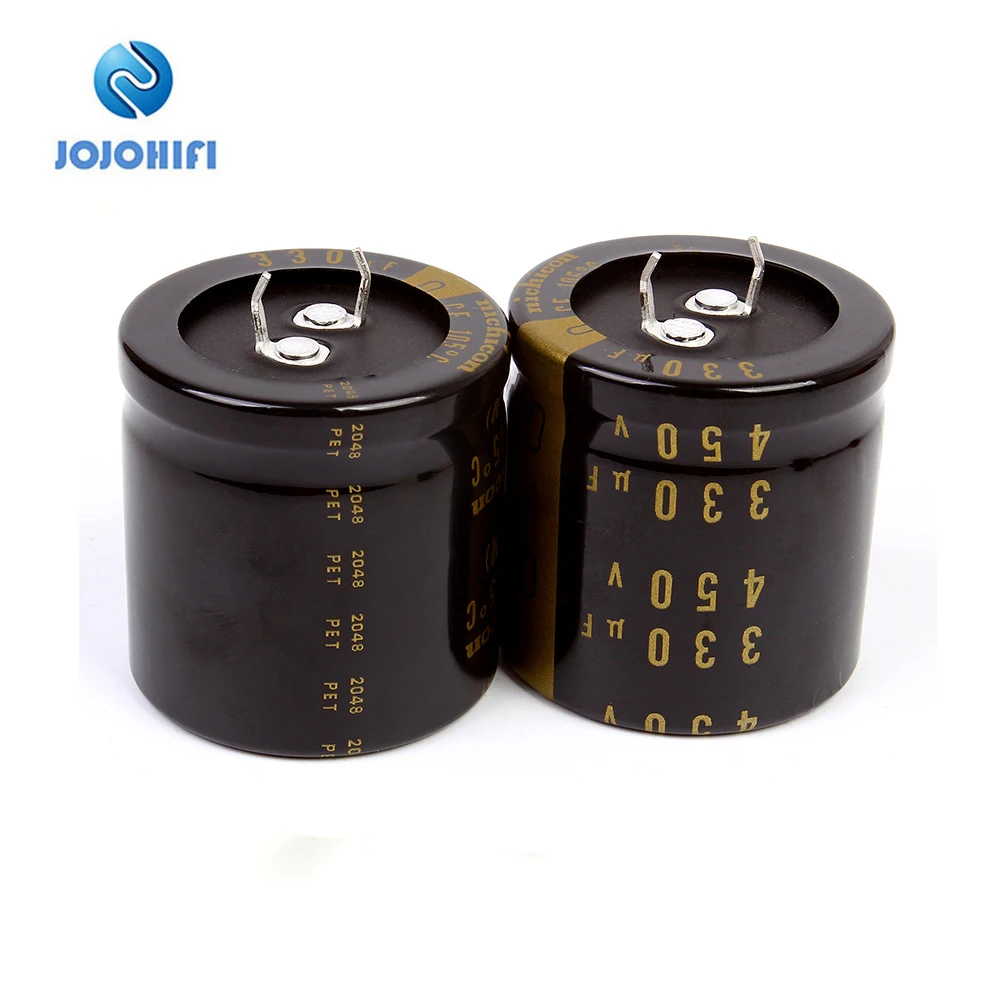 2pcs Nichicon 330UF 450V 35x35mm Pitch 10mm 450V/330uf KX Audio Electrolytic Capacitors w/Gold-plated Copper Feet 2pcs nichicon kx 220uf 450v 30x35mm pitch 10mm 450v 220uf audio electrolytic capacitors w gold plated copper feet