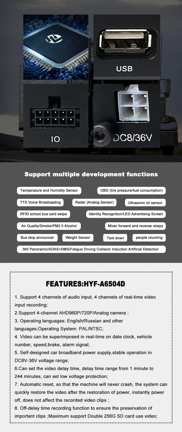 LSZ Spot 4CH AHD 960P MDVR CMSV6 платформа мониторинга санитарных автомобилей/Автобусов/такси PAL/NTSC