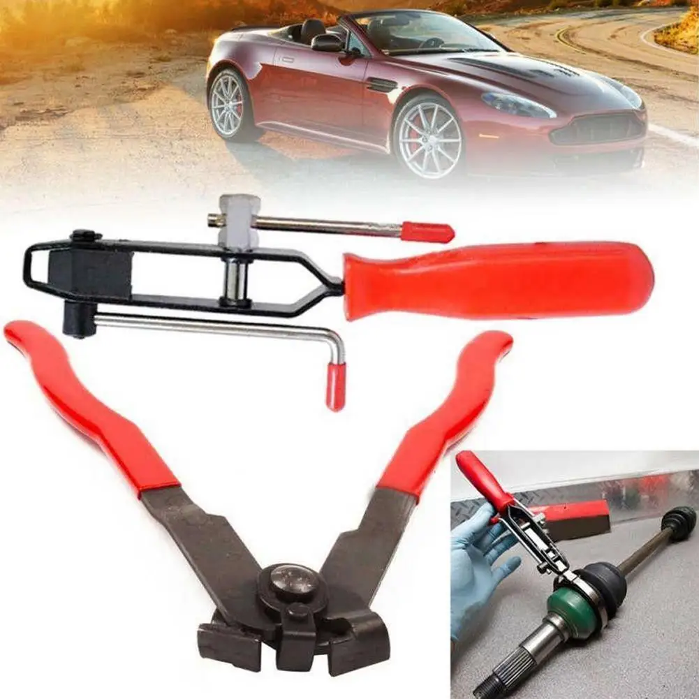 CV Joint Starter Clamp Pliers Multi-Function Band Banding Hand Tool Automobile CV Joint Boot Clamps Pliers Car Banding Tool