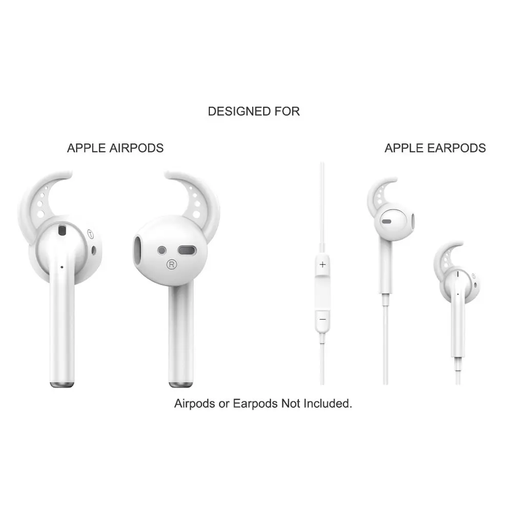 Аксессуары для наушников из силикагеля совместимы с Apple для Airpods для наушников Earpods