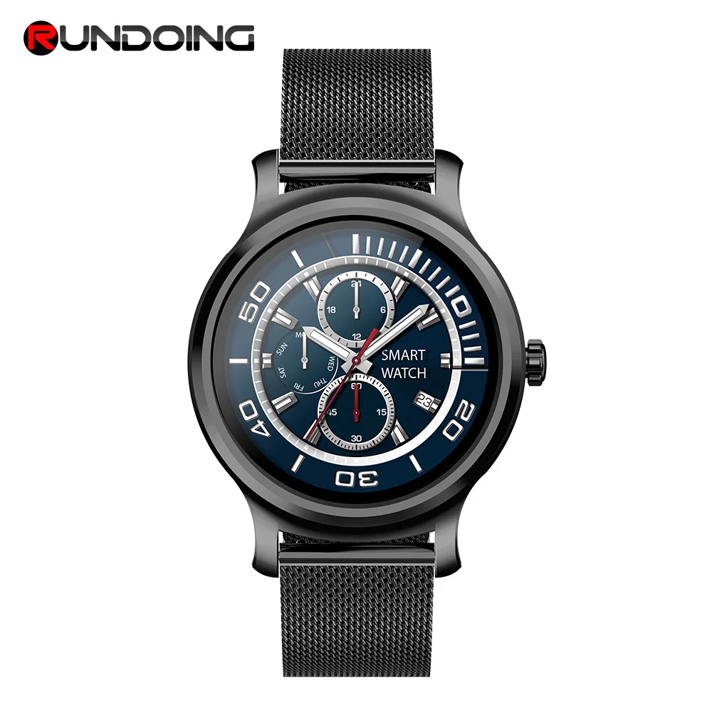 

RUNDOING R2 Full round screen touch Women Smart watch men Blood pressure monitor Women Men sport smartwacth For Android IOS
