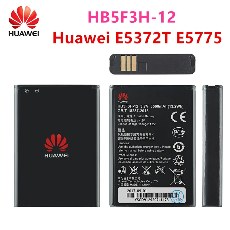 

100% Orginal HB5F3H/HB5F3H-12 3560mAh battery For Huawei E5372T E5775 4G LTE FDD Cat 4 WIFI Router