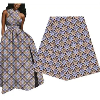 

rhomboids African national style batik 100 per cent cotton double-sided printed fabric AFRIPRIDE WAX 310 african ankara fabric