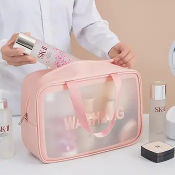 

Cosmetic Bag Large Capacity Female Portable Travel Waterproof Toiletry Bag Storage Bag Box Space Saver Organizer