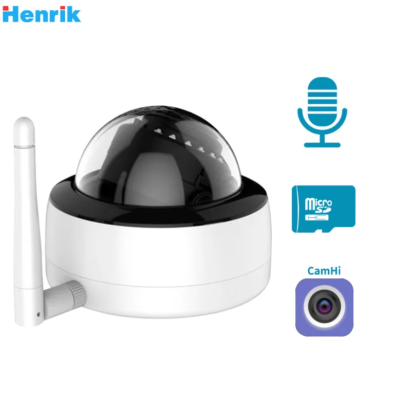 HDDome Wifi IP камера ONVIF 1080P Беспроводная Проводная CCTV Аудио беспроводная со слотом для