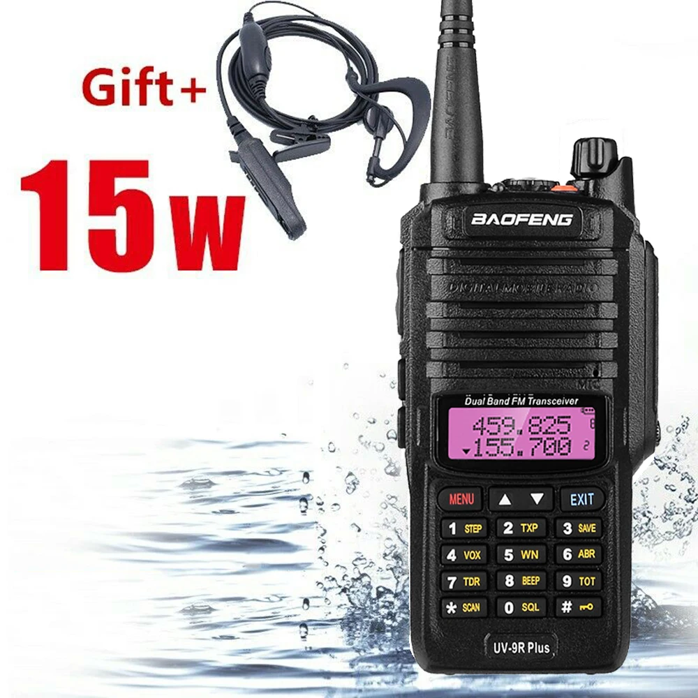 

For BF-UV9RPLUS waterproof walkie-talkie 15W high power UV double-stage manual frequency modulation Car hand platform New
