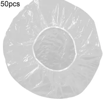 

50Pcs Elastic Waterproof Adults Shower Bathing Cap Disposable Spa Home Hair Hat Salon Spa Home Hair Hats 2020