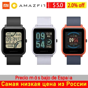 Amazfit bip smart watch global version english/ spanish/ russian gps smartwatch android ios heart rate monitor 1 Item image