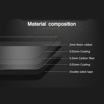 

Set Door Handle Bowl Trim For Ford Mustang 2015-2017 Carbon Fiber Waterproof Wear-resistant Replacement