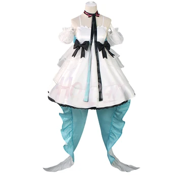 

Hatsune Miku Dancing elf Cosplay Costume Cos vocaloid Magical future dress tie bow suit uniform dress