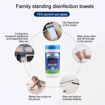 

Wet Wipes Car Interior Cleaning 180PCS Disposable 75% Alcohol Car Cleaning Wet Wipes Detail Cleaning Washing For Car Accessories