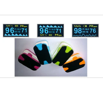 

Finger Pulse Fingertip Oled Oximeter SPO2 PR PI RR Blood Oxygen With Respiratory Rate Oximetro De Pulsioximetro Dedo with case