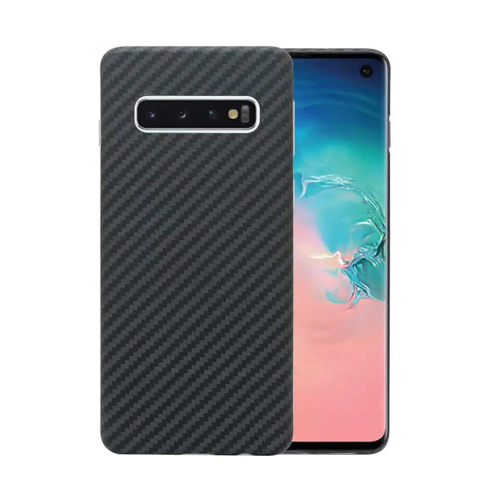 Чехол кевларовый из углеродного волокна для Samsung Galaxy S10 S 10 9 8 plus матовый чехол