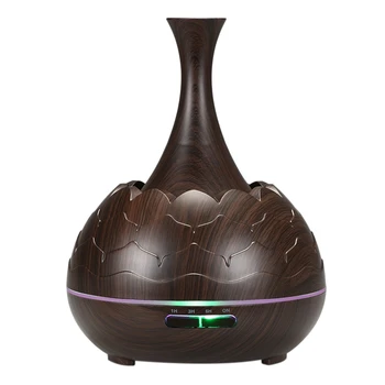 

400Ml Smart Wifi Essential Oil Aromatherapy Diffuser Ultrasonic Air Humidifier with Alexa Google App Voice Control EU Plug-Deep